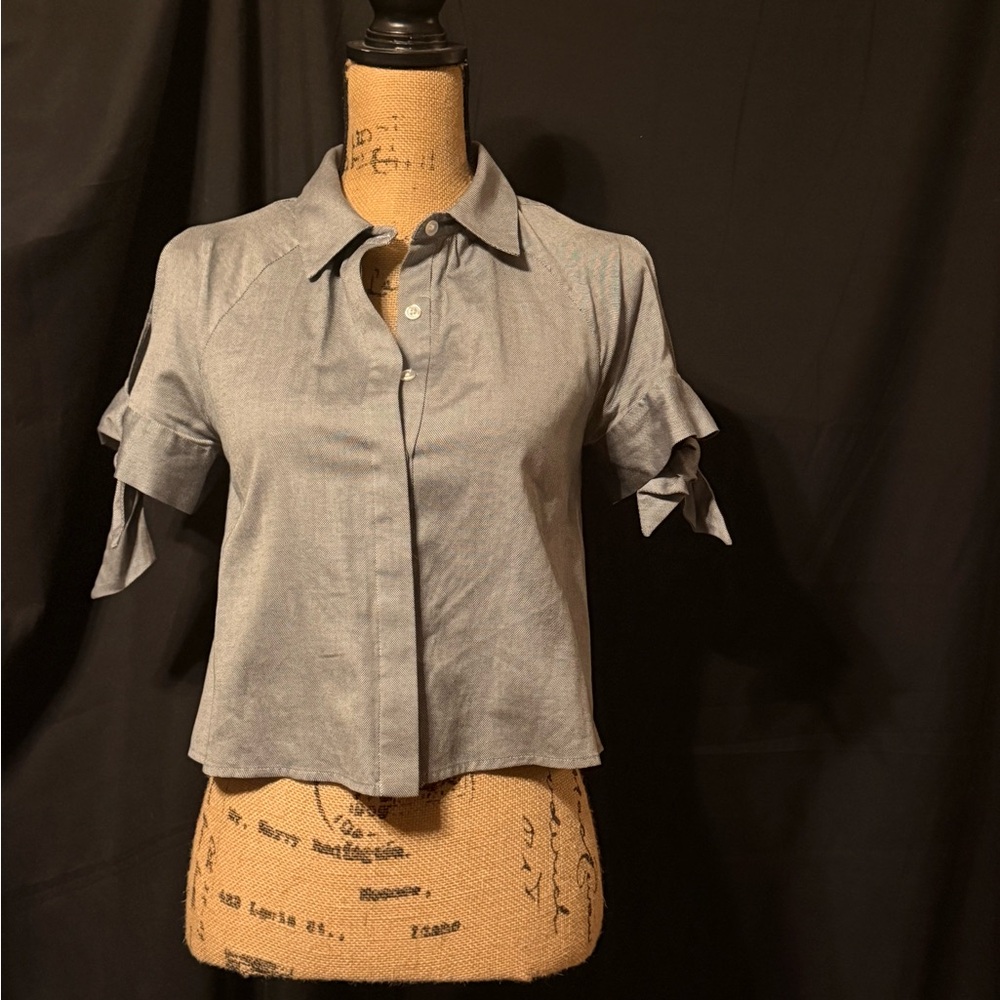 Milly Gray Button Down Shirt